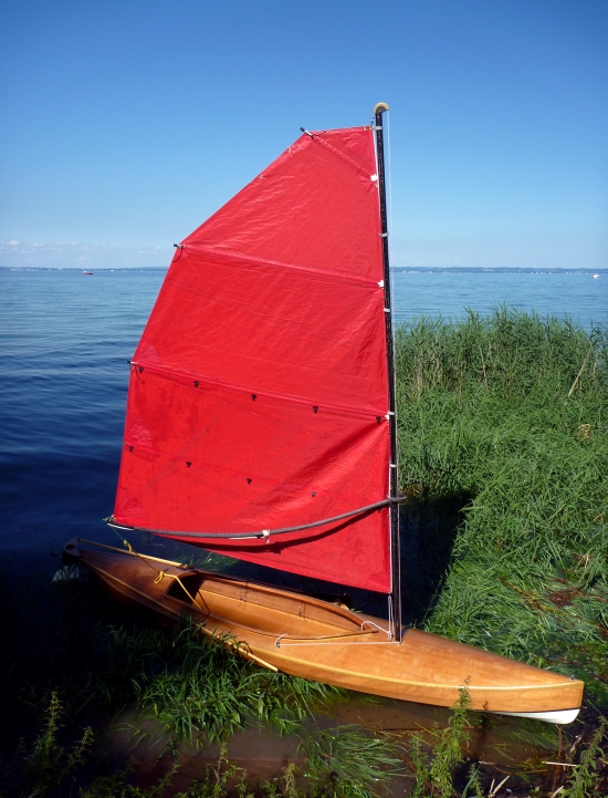 Howard Rice's Sylph sailing canoe