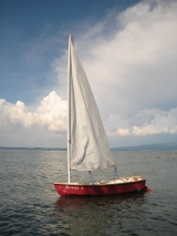 Spindrift unter Segel