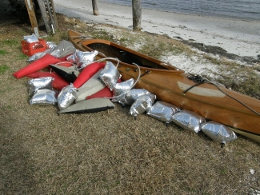 Flotation bags, Sailing Canoe Bufflehead