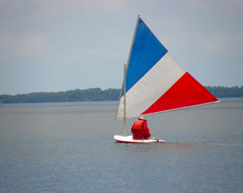 Tom in a Mini-Sunfish