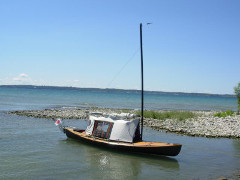 Howard's tent for his sailing canoe Sylph