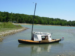 Howard's tent for his sailing canoe Sylph