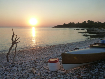 Abends am Strand