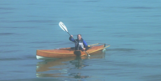 Sailing canoe Bufflehead, capsize routine