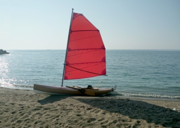 Auf dem Strand, 12 Kilometer nördlich von Piombino