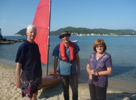 Mit Gerd und Anne in Marina di Campo