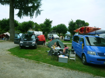 Auf dem Campingplatz